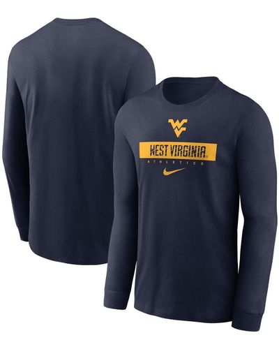 Nike West Virginia Mountaineers 2024 Sideline Legend Performance Long Sleeve T-shirt - Blue
