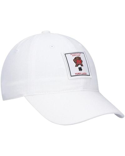 Black Clover Maryland Terrapins Dream Adjustable Hat - White