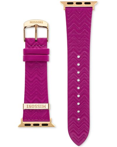 Missoni Zigzag Leather Strap For Apple Watch 38/40/41mm - Pink