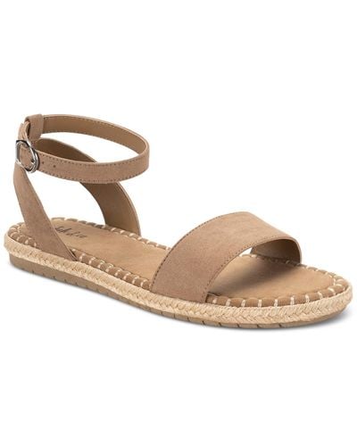 Style & Co. peggyy Ankle-strap Espadrille Flat Sandals - Metallic