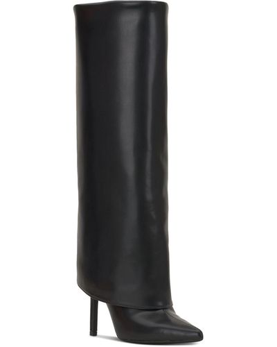 INC International Concepts Women's Radella Wide Calf Dress Boots Black Size 7.5M