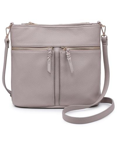 Moda Luxe, Bags, Moda Luxe Tan Khaki Faux Suede And Leather Backpack  Adjustable Straps