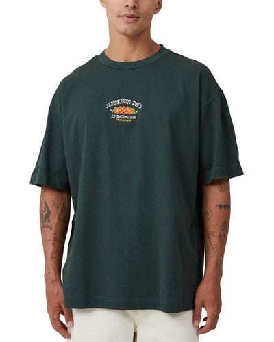 Cotton On Box Fit Graphic T-shirt - Green