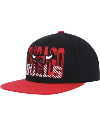 Mitchell & Ness Chicago Bulls Soul Cross Check Snapback Hat - Red