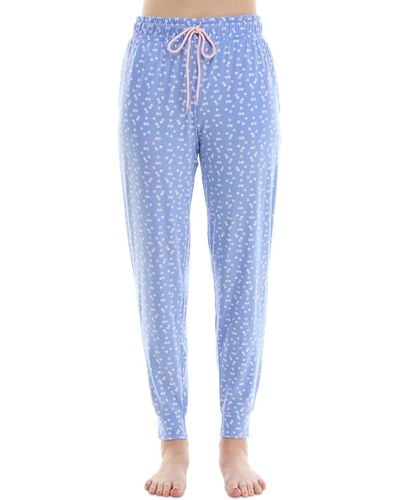 Roudelain Printed jogger Pajama Pants - Blue