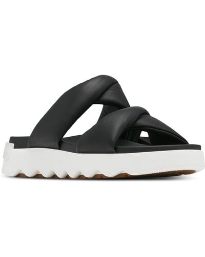 Sorel Vibe Twist Slip-on Slide Sandals - Black