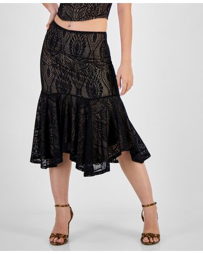 Guess Amera Lace Skirt - Black