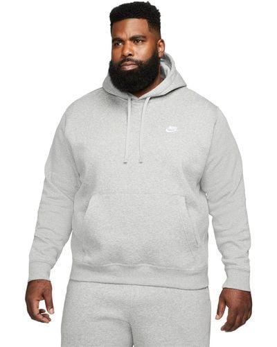 Nike Sportswear Club Fleece Pullover Hoodie - Gray