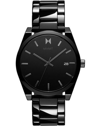 MVMT Element Ceramic Bracelet Watch - Black