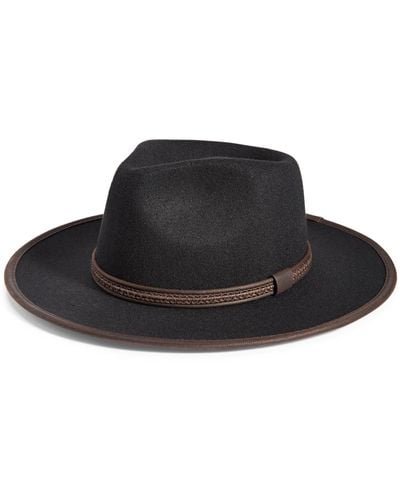 Scala Provato Knit Faux-wool Safari Hat - Black