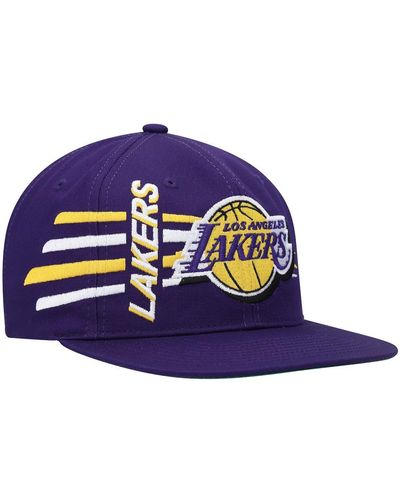 Mitchell & Ness Los Angeles Lakers Retro Bolt Deadstock Snapback Hat - Purple