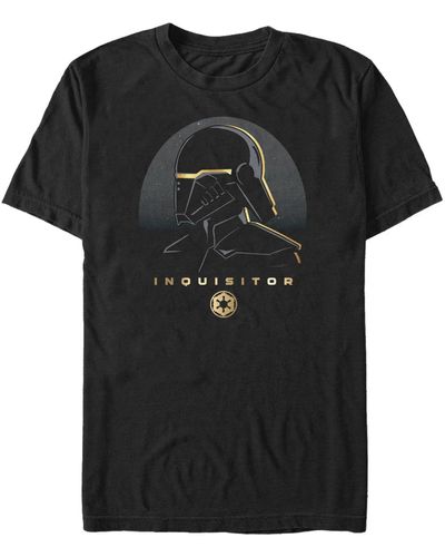Fifth Sun Star Wars Jedi Fallen Order Gold-tone Trim Inquisitor T-shirt - Black