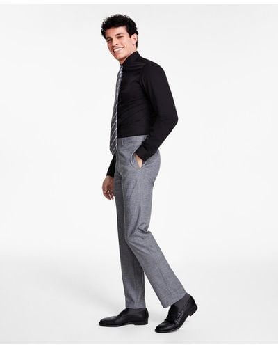 Calvin Klein Mabry Dress Pants Men's 42R 35W Blue Tapered Leg Slash Pockets
