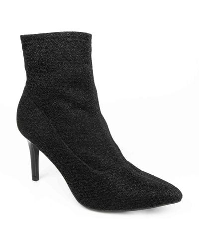 Jones New York Macee Heeled Sock Boots - Black