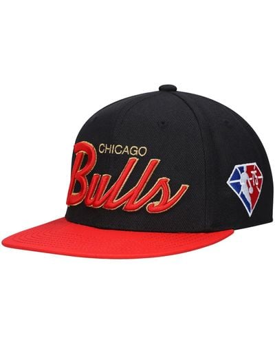 Mitchell & Ness Chicago Bulls Nba 75th Anniversary Snapback Hat - Red
