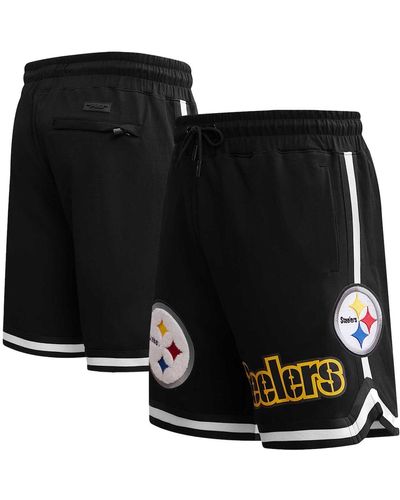 Pro Standard Pittsburgh Steelers Classic Chenille Shorts - Black
