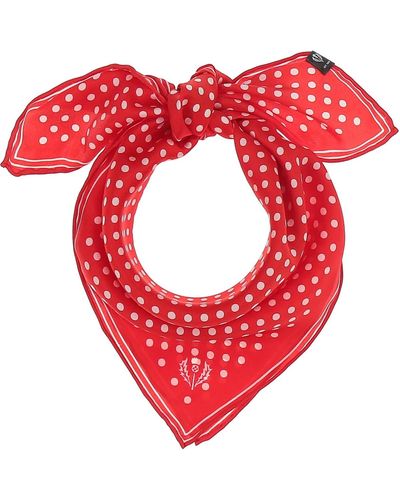 Fraas Classic Mini Dot Printed Silk Neck Tie - Red