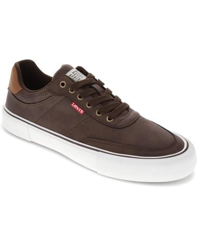 Levi's Munro Ul Faux Leather Lace-up Sneakers - Brown