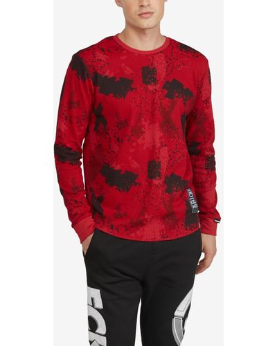 Ecko' Unltd All Over Print Stunner Thermal Sweater - Red