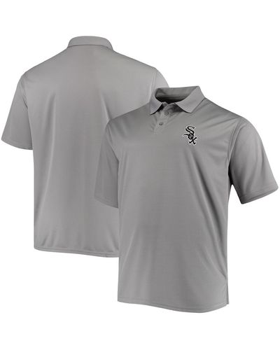 Fanatics Chicago White Sox Big Tall Solid Birdseye Polo Shirt - Gray