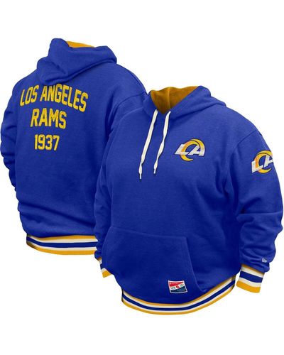 KTZ Los Angeles Rams Big And Tall Nfl Pullover Hoodie - Blue