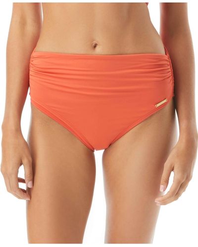 Vince Camuto High-waisted Bikini Bottoms - Orange