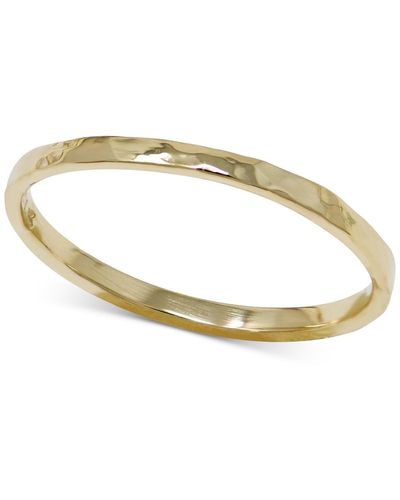 Anzie Jac + Jo By Anzie Hammered Narrow Stack Ring - Metallic