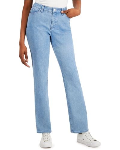 Charter Club Lexington Tummy Control Jeans, Created For Macy's - Blue