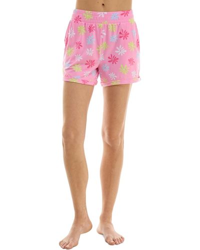 Roudelain Printed Sleep Shorts - Pink