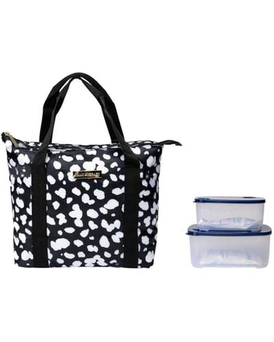Isaac Mizrahi New York griggs Large Lunch Tote Bag - Blue