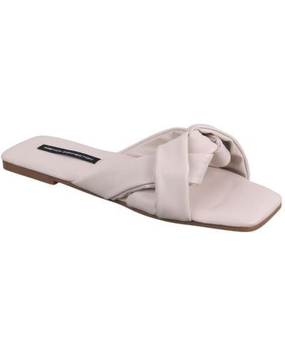 French Connection Knotted Sandal - White