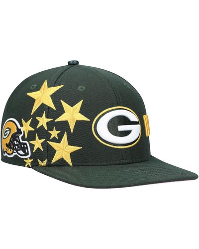 Pro Standard Bay Packers Stars Snapback Hat - Green