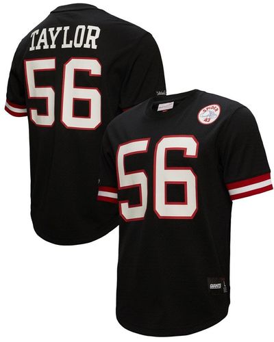 Mitchell & Ness Lawrence Taylor New York Giants Retired Player Name & Number Mesh Top - Black