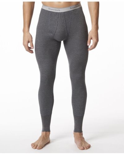 Stanfield's Waffle Knit Thermal Long Johns - Gray