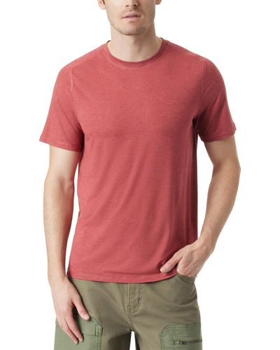 BASS OUTDOOR Micro Tech Performance T-shirt - Red