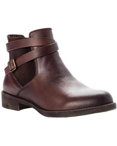 Propet Tatum Fashion Ankle Booties - Brown