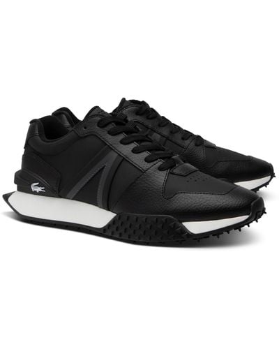 Lacoste L-spin Deluxe Lace-up Sneakers - Black