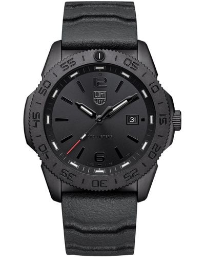 Luminox Swiss Pacific Diver Black Rubber Strap Watch 44mm