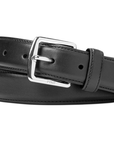 Polo Ralph Lauren Full-grain Leather Dress Belt - Black