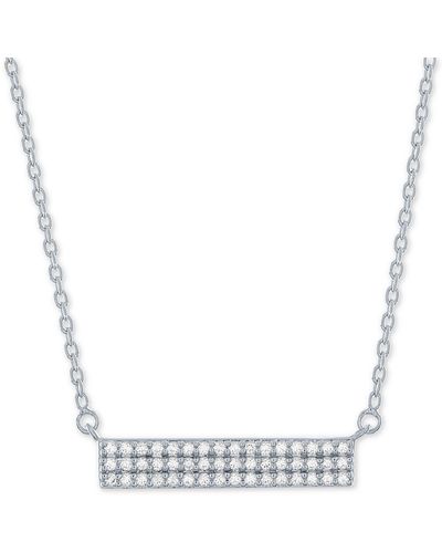 Forever Grown Diamonds Lab-created Diamond Cluster Bar Necklace (1/4 Ct. T.w. - White