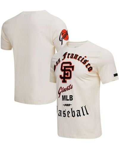Pro Standard San Francisco Giants Cooperstown Collection Old English T-shirt - White
