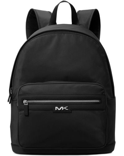 Michael Kors Malone Adjustable Solid Nylon Backpack - Black