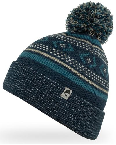 Sunday Afternoons Signal Reflective Beanie - Blue