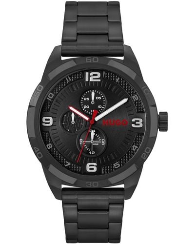 BOSS Grip Ionic Plated Steel Bracelet Watch - Black