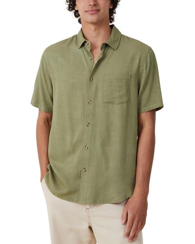 Cotton On Cuban Short Sleeve Shirt - Green