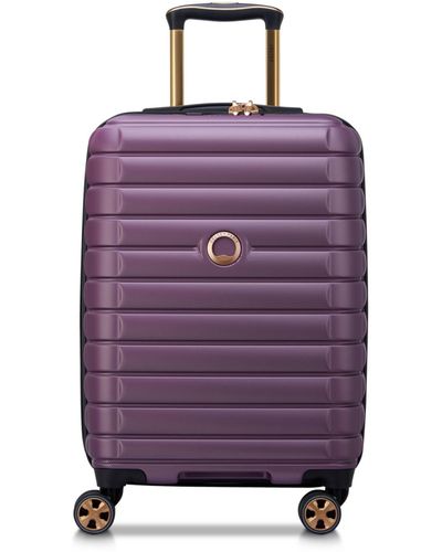 Delsey Shadow 5.0 Expandable 20" Spinner Carry On luggage - Purple