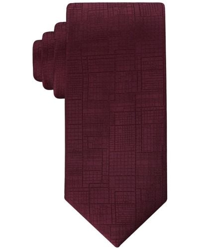 Calvin Klein Modular Geo-print Tie - Purple