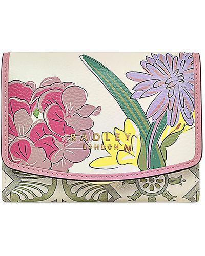 Radley The Rhs Collection Leather Flapover Wallet - Pink