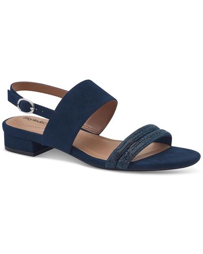 Macy's Style & Co Selbiee Slingback Dress Sandals - Blue