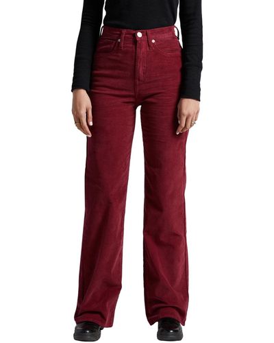Silver Jeans Co. Highly Desirable High Rise Trouser Leg Pants - Red